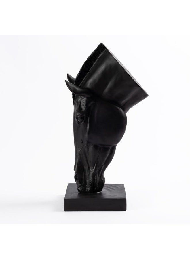 Stud Decor Accent, Black - 55X36X88 Cm