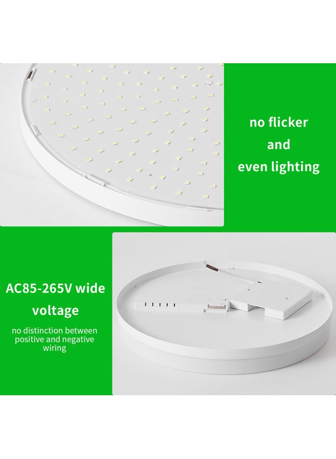 LED Round Ceiling Light 24W White