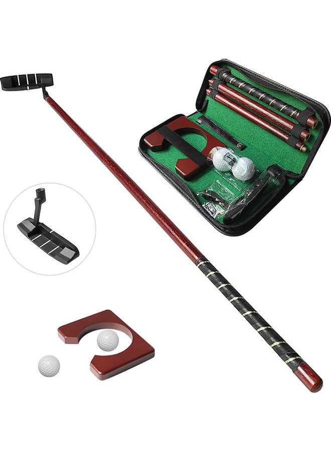 Golf Putting Trainer Portable Chipper Kit with 2 Practice Balls