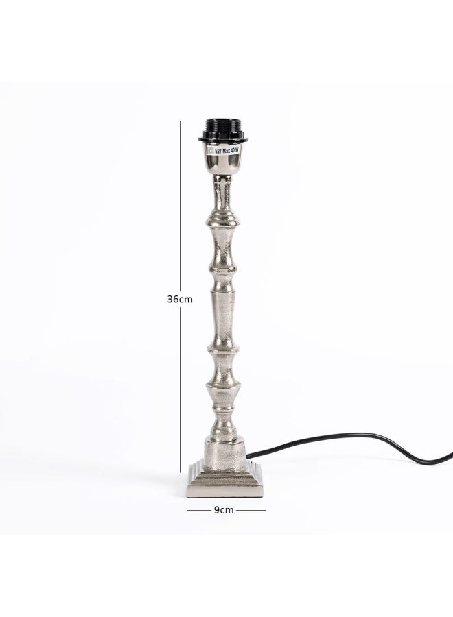 Maria Lamp Base, Nickel - 9X36 Cm