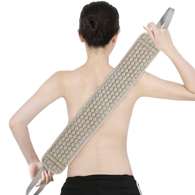 Exfoliating Back Strap Bath Massager With Rope Handles