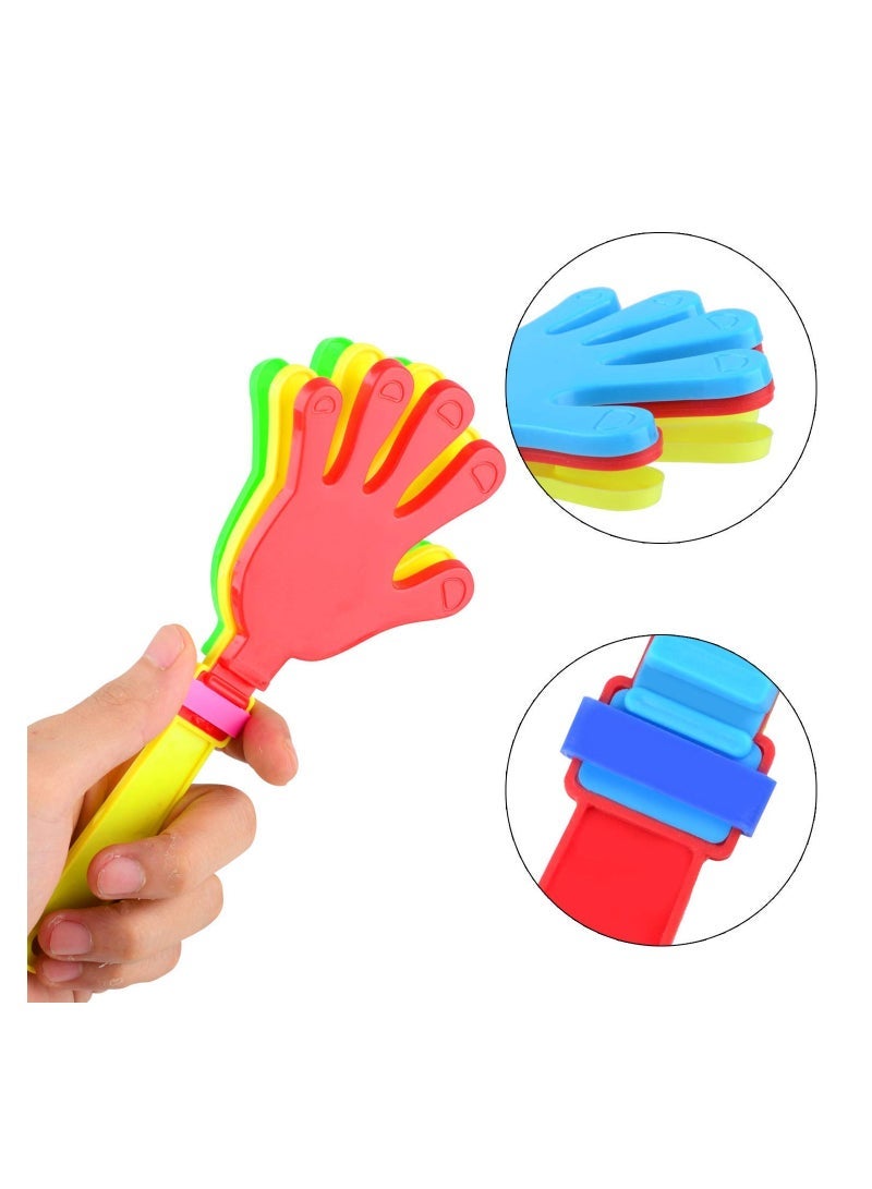 Clappers 40 Pieces Plastic Hand Clappers Noise Makers Noisemaker Game Accessories for Fiesta Party Birthday Favors and Supplies, 7.5 Inch