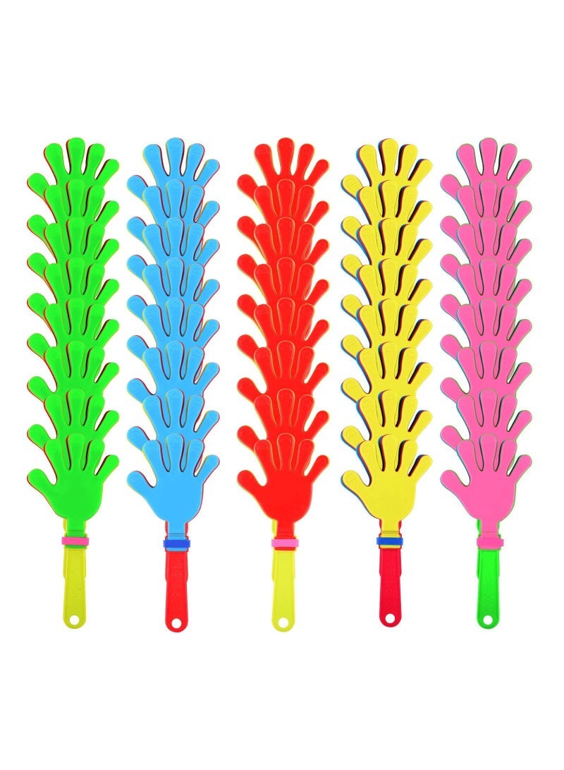 Clappers 40 Pieces Plastic Hand Clappers Noise Makers Noisemaker Game Accessories for Fiesta Party Birthday Favors and Supplies, 7.5 Inch