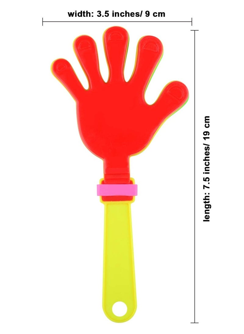 Clappers 40 Pieces Plastic Hand Clappers Noise Makers Noisemaker Game Accessories for Fiesta Party Birthday Favors and Supplies, 7.5 Inch