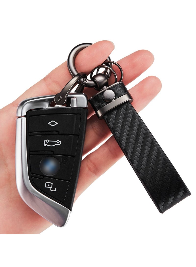 Fiber Style Car Keychain Microfiber Leather Key Chain Universal Chains for Fobs Men and Women