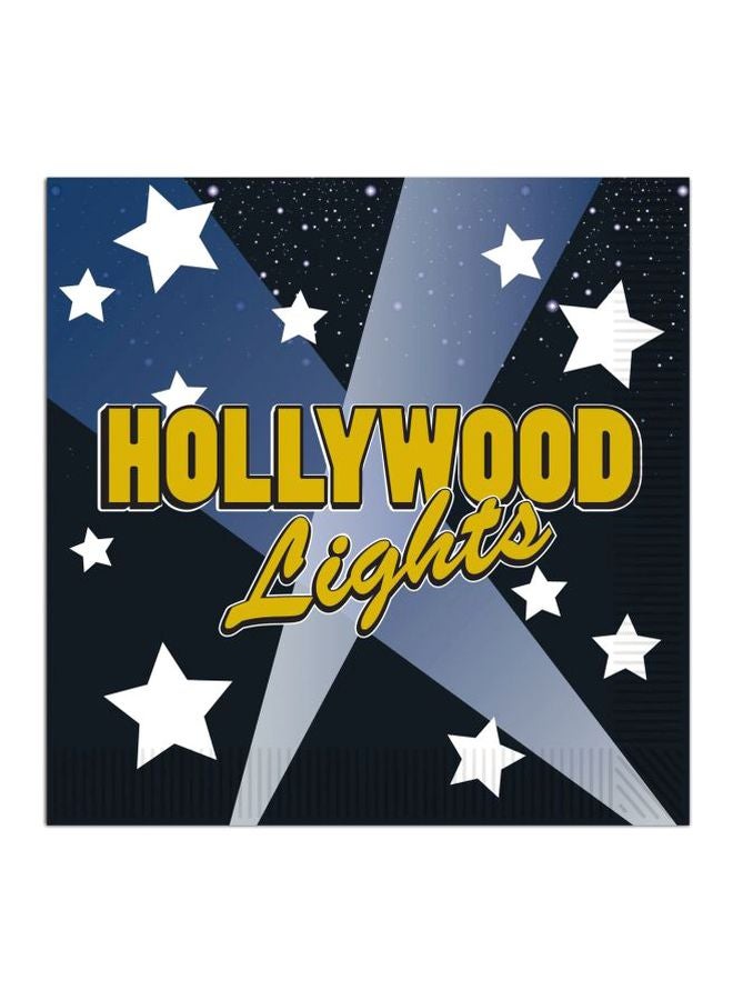 Hollywood Lights Beverage Napkin 5inch