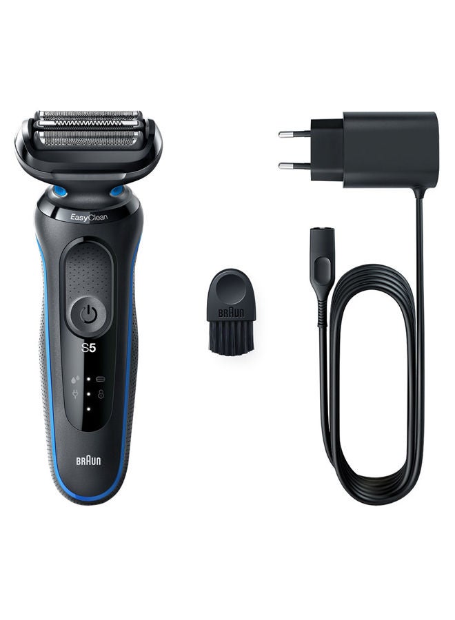 Series 5 51-B1000s Wet & Dry Shaver Black/Blue