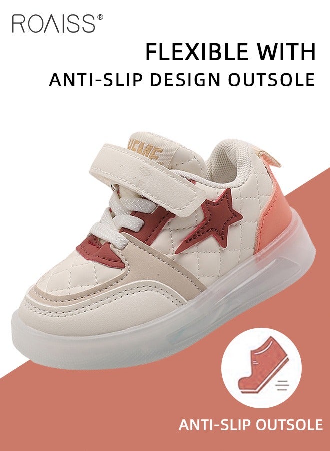 Boys and Girls' Fashionable Sports Shoes Lighting Toddler Walking Shoes Wearing Children's Shoes in Multiple Occasion