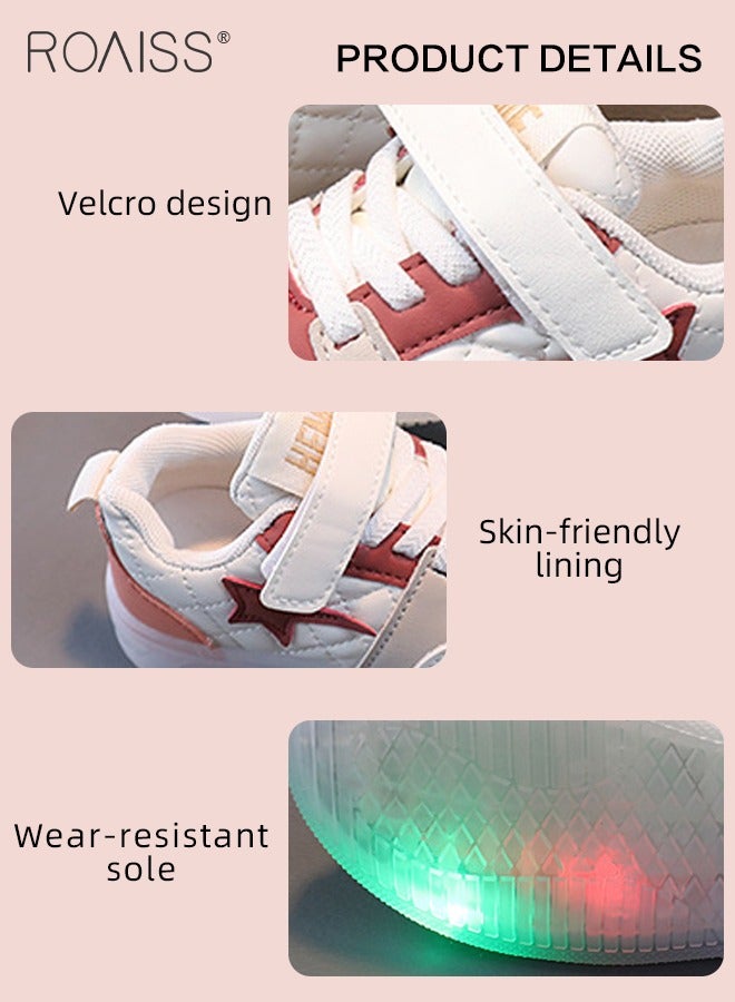 Boys and Girls' Fashionable Sports Shoes Lighting Toddler Walking Shoes Wearing Children's Shoes in Multiple Occasion