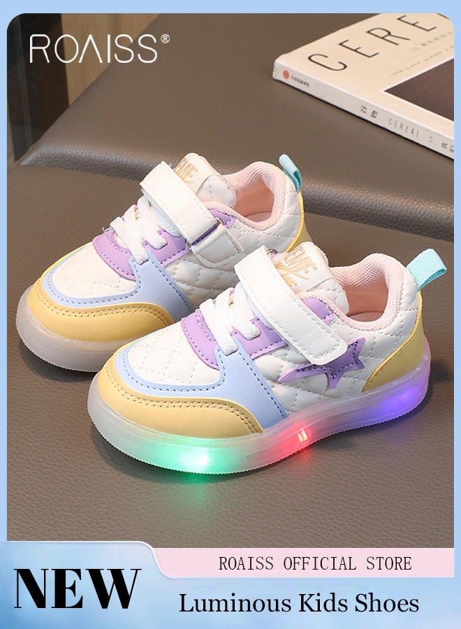 Boys and Girls' Fashionable Sports Shoes Lighting Toddler Walking Shoes Wearing Children's Shoes in Multiple Occasion