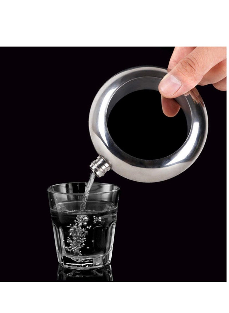 Hip Flask Portable Bangle Hip Flask with Crystal Lid for Men Women 3.5 OZ Wrist Hip Flask for Wine Bangle Bangle Hip Flask Gift Colorful