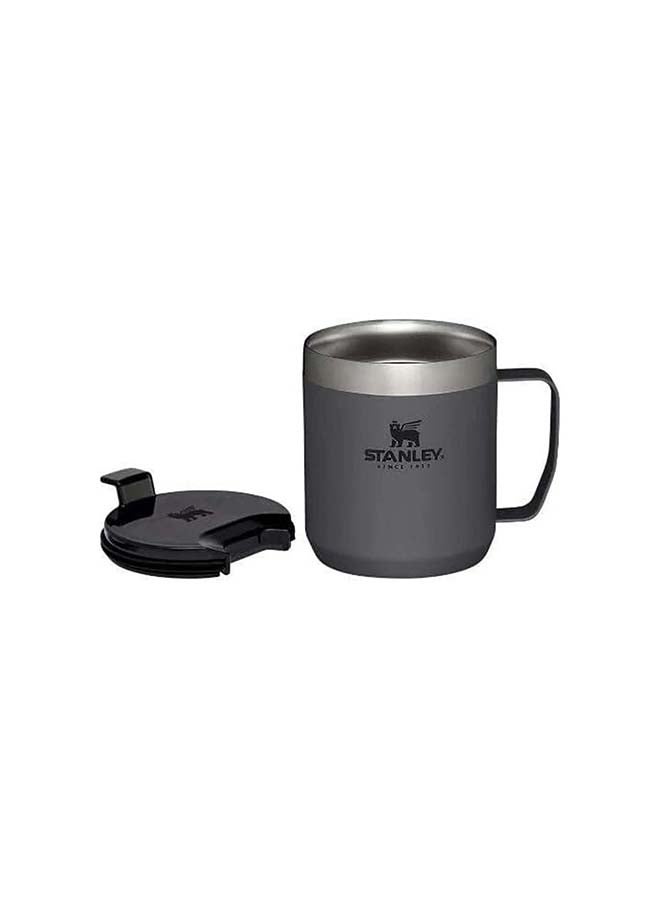 Stanley Classic Legendary Camp Mug 0.35L / 12 OZ Charcoalâ€“ Vacuum insulated Tumbler | Stainless steel camp mug | BPA-free thermal cup |Dishwasher safe | Single server brewer compatible