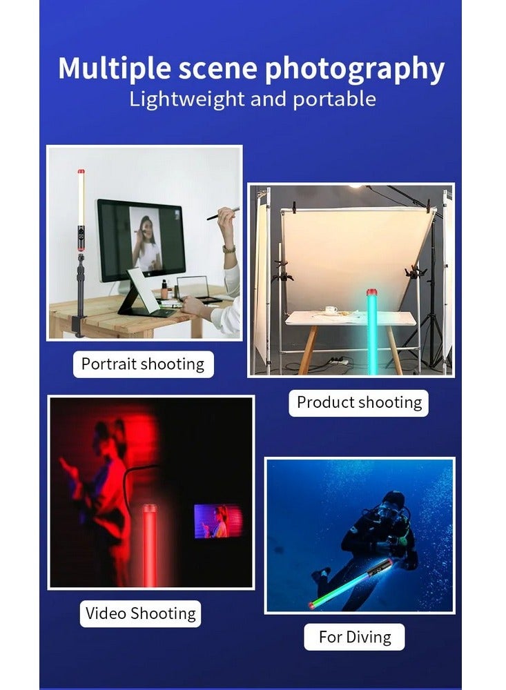 Jmary FM-128 3.7V Lightweight & Portable Waterproof RGB Video Light with Built-In 2000 mAh Lithium Battery