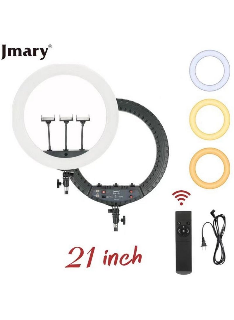 Jmary FM-21R 21 Inch Ring Light with 4 USB Ports and Remote Control