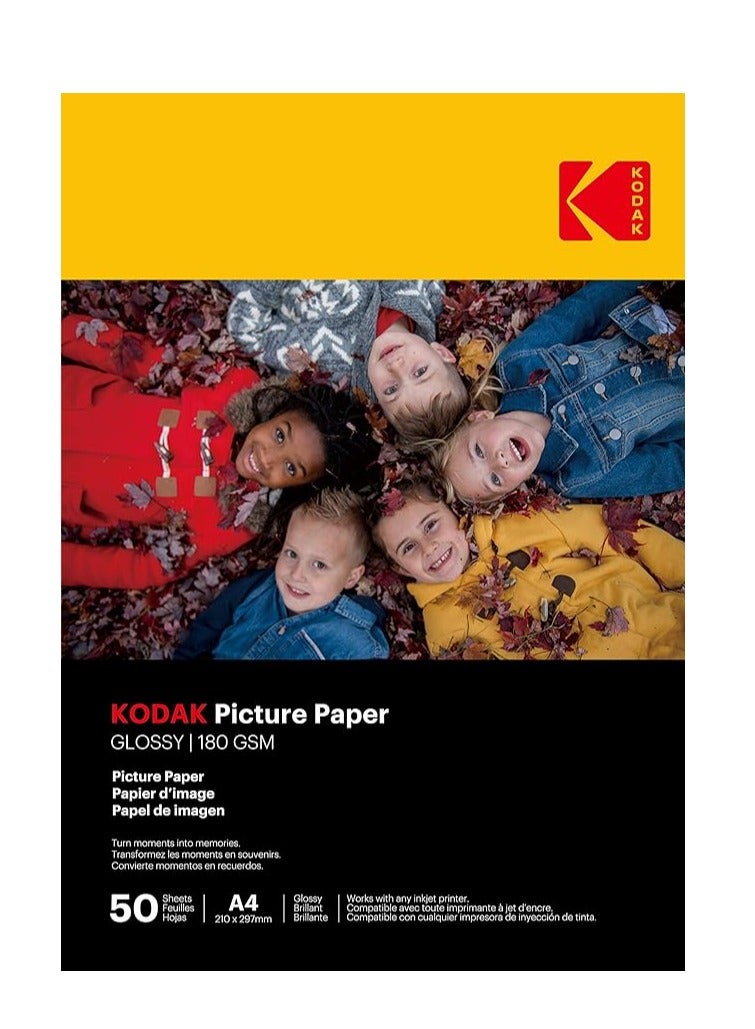 Picture Paper Glossy 180 gsm A4 Size x 50 Sheets