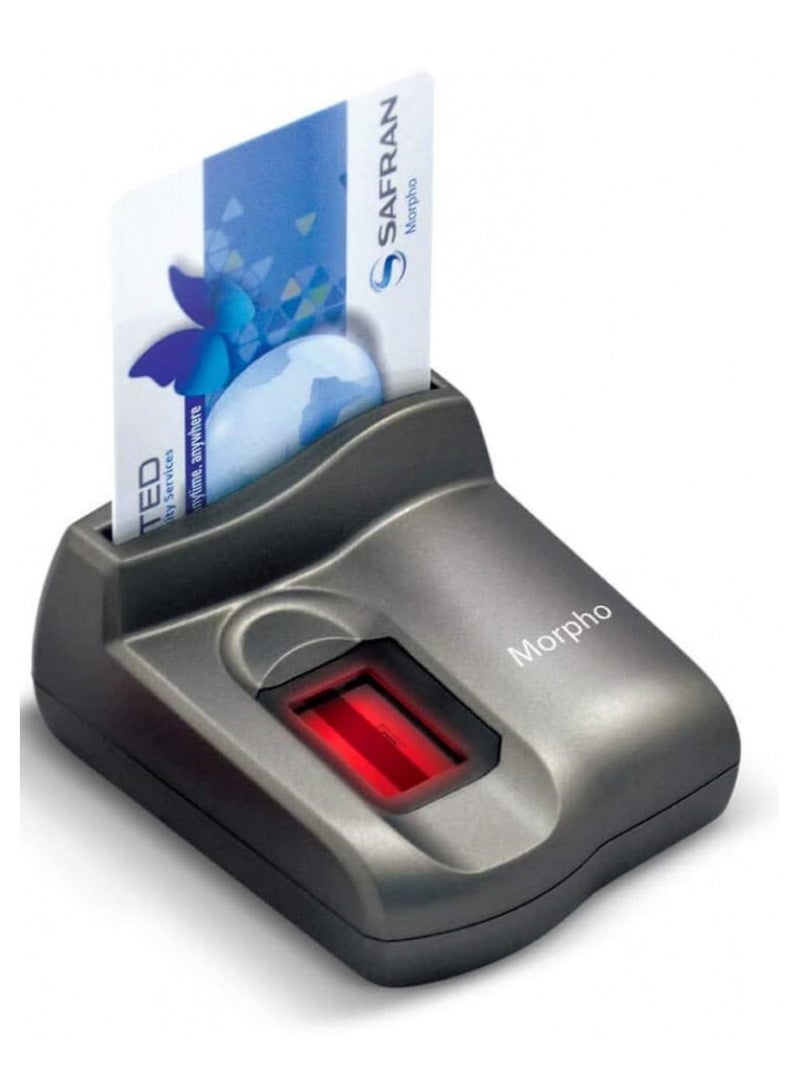 Idemia MorphoSmart MSO 1350 Biometric Reader - USB Fingerprint Scanner for Secure Authentication & Identity Verification