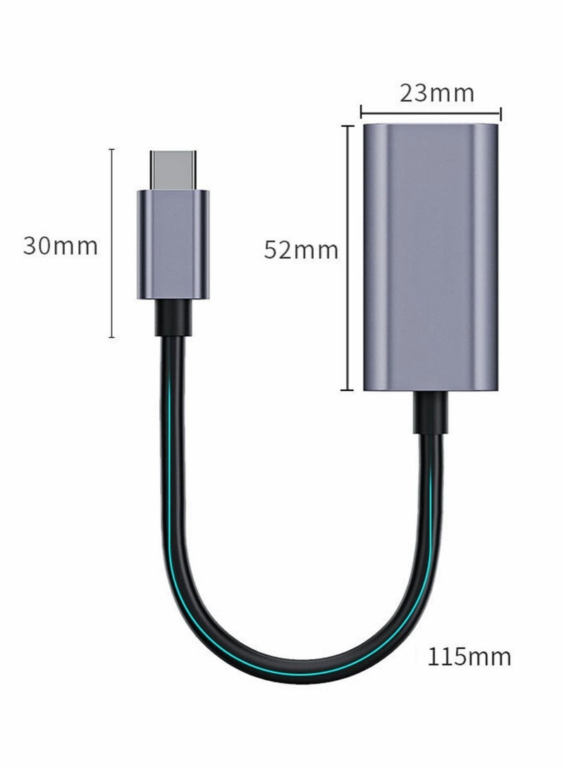 Type C to HDMI Adapter Type-C to HDMI Converter 60Hz 4K Resolution Compatible with MacBook Pro 2019/2018/2017, MacBook Air, Galaxy, XPS15, Surface Book and More