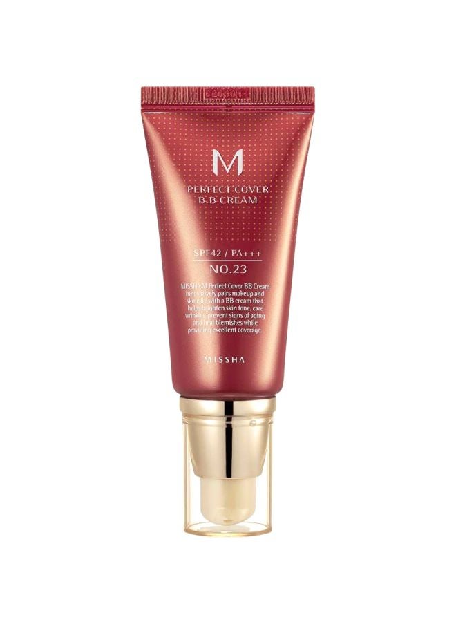 M Perfect Cover BB Cream SPF42 PA+++ 23 Natural Beige