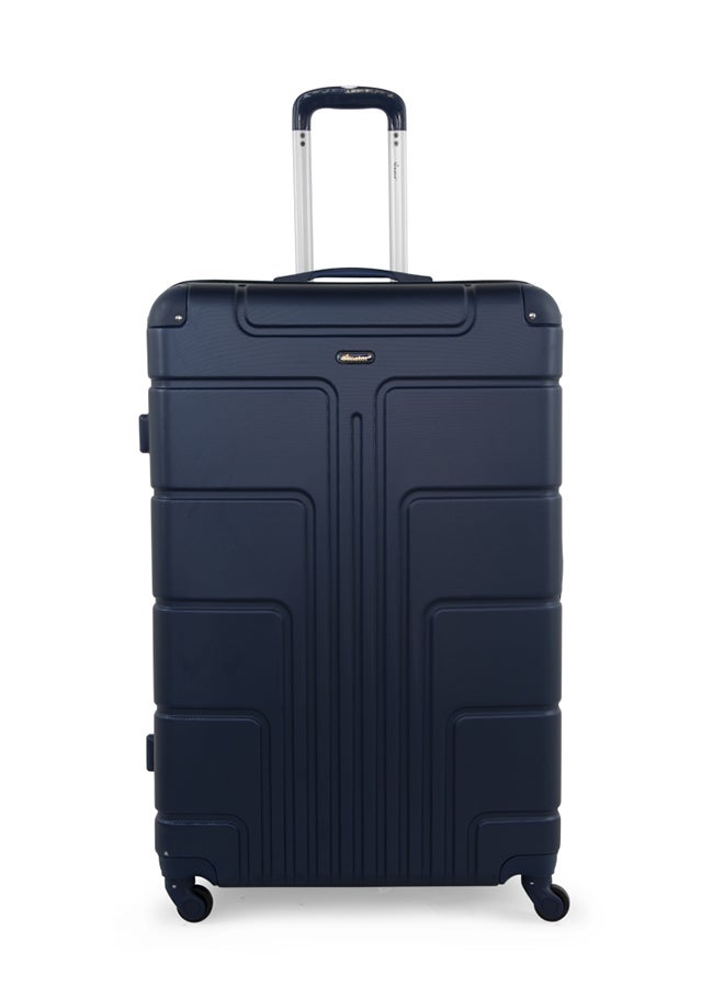 Hard Case Travel Bag Cabin Luggage Trolley ABS Lightweight Suitcase with 4 Spinner Wheels A1012 Blue