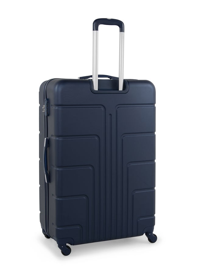 Hard Case Travel Bag Cabin Luggage Trolley ABS Lightweight Suitcase with 4 Spinner Wheels A1012 Blue