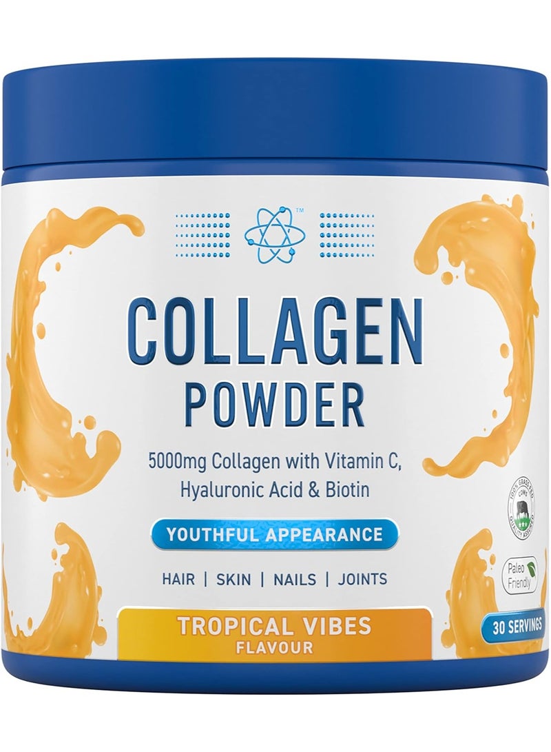 Applied Nutrition Collagen Powder, Tropical Vibes Flavor, 165g, 30 Serving