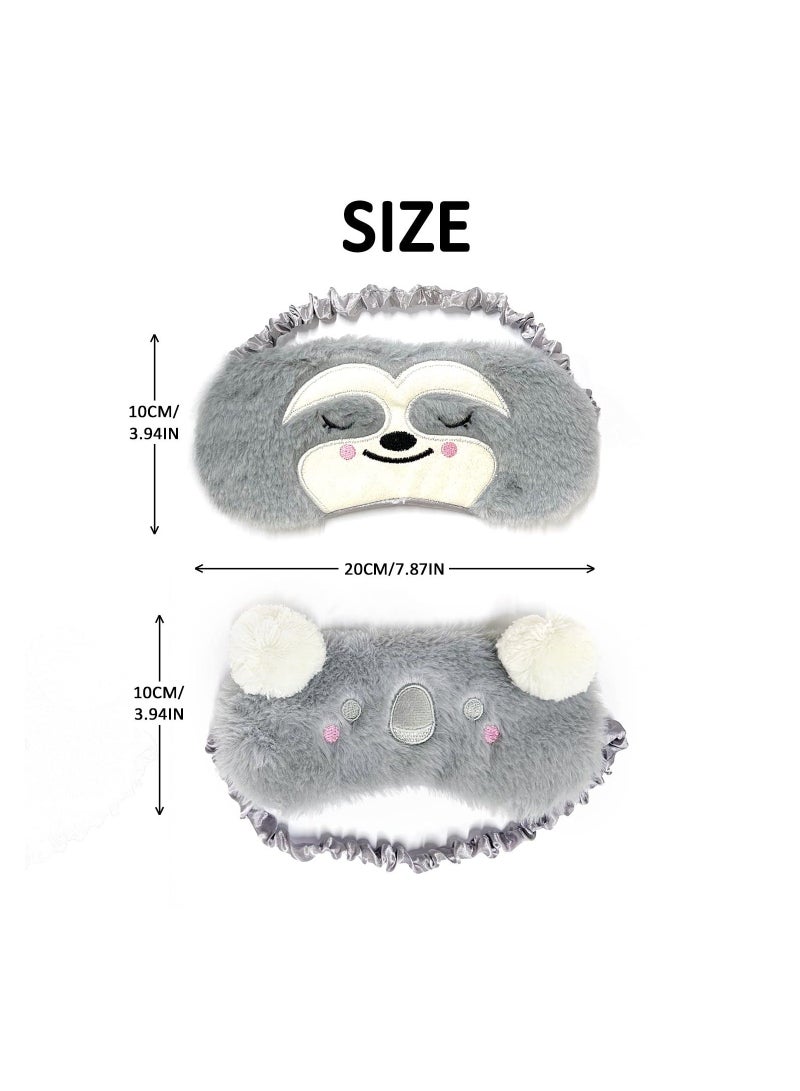 2 Pieces Of Eye Mask Sleep Women Girls Children Adult Children Soft Eye Breathable Eye Mask Travel Sleep Nap Meditation Shading Anti-Allergy