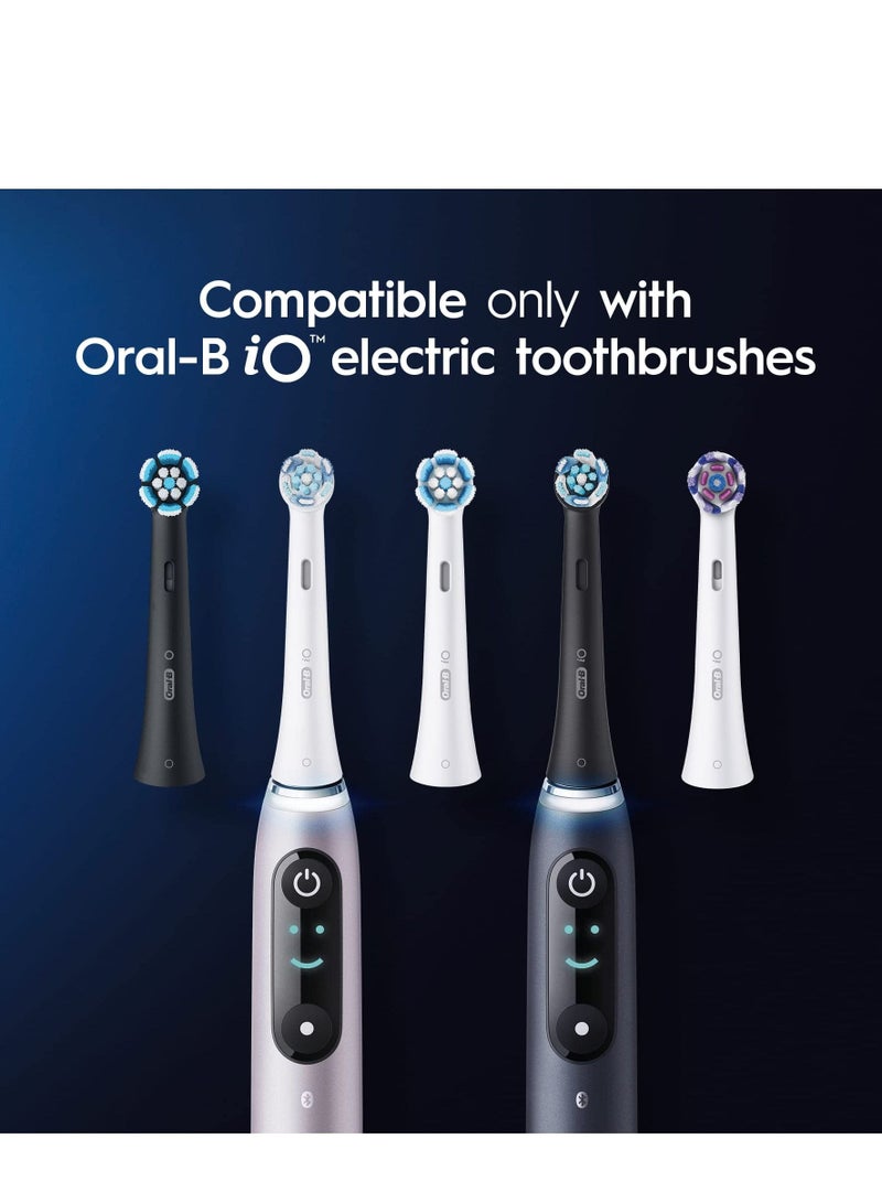 iO Ultimate Clean Electric Toothbrush Replacement With Head Twisted & Angled Bristles Pack of 4