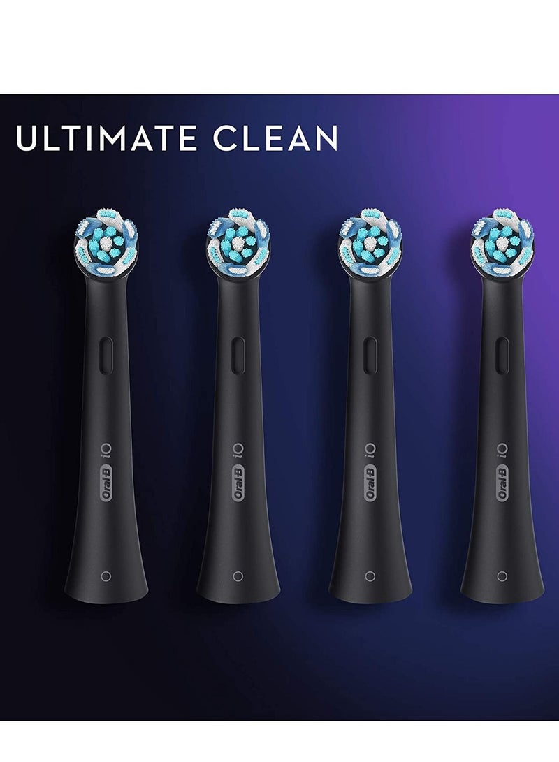 iO Ultimate Clean Electric Toothbrush Replacement With Head Twisted & Angled Bristles Pack of 4