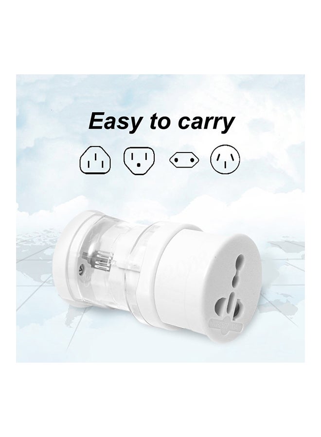 Travel Power Adapter White