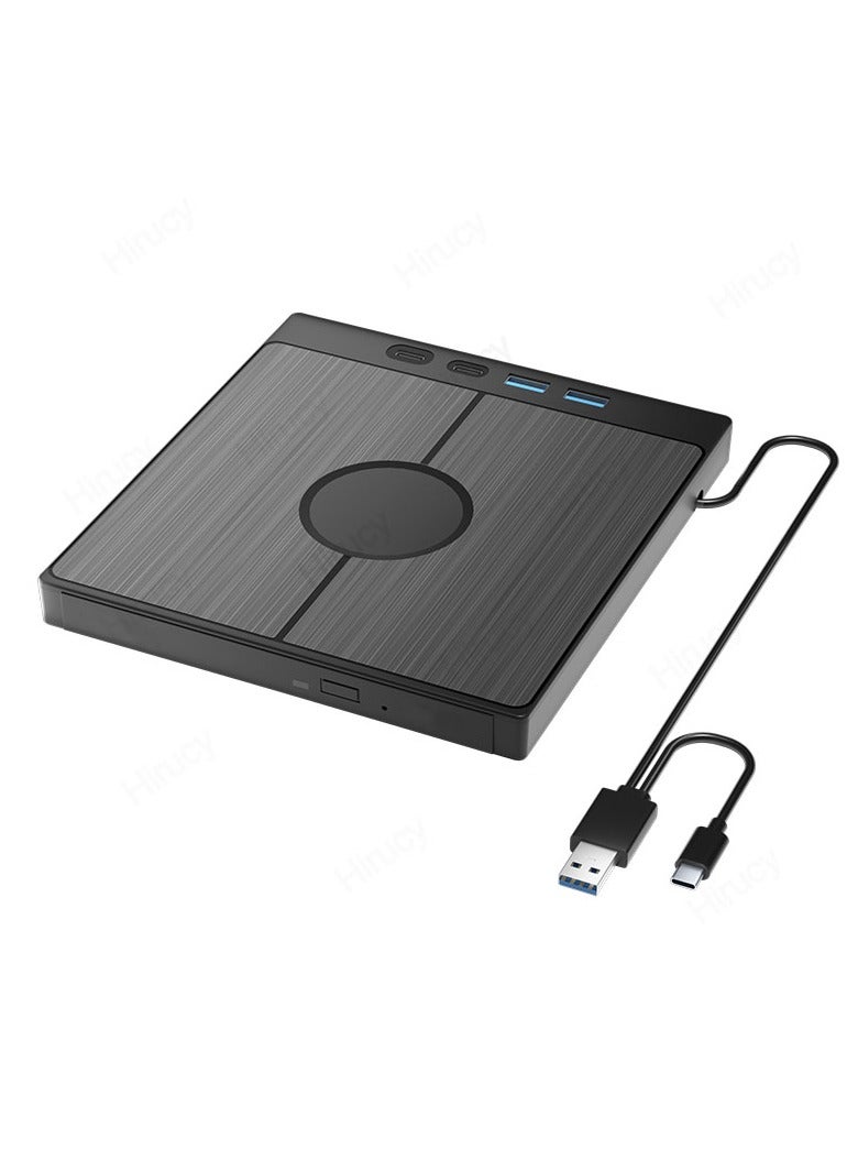 7-in-1 USB 3.0 Type C External CD DVD RW Optical Drive DVD Player Burner Reader Multi-Function Drive For Windows Mac PC Laptop