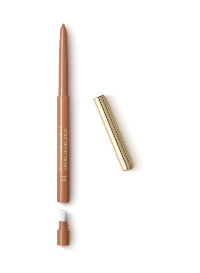 Gold Reflections 12H Wear Waterproof Lip Linerelegant Nude