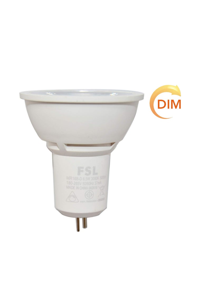 FSL LED BULB MR16 Dimmable Spot Light GU5.3 6.5W AC180-265V Price of 3 pack