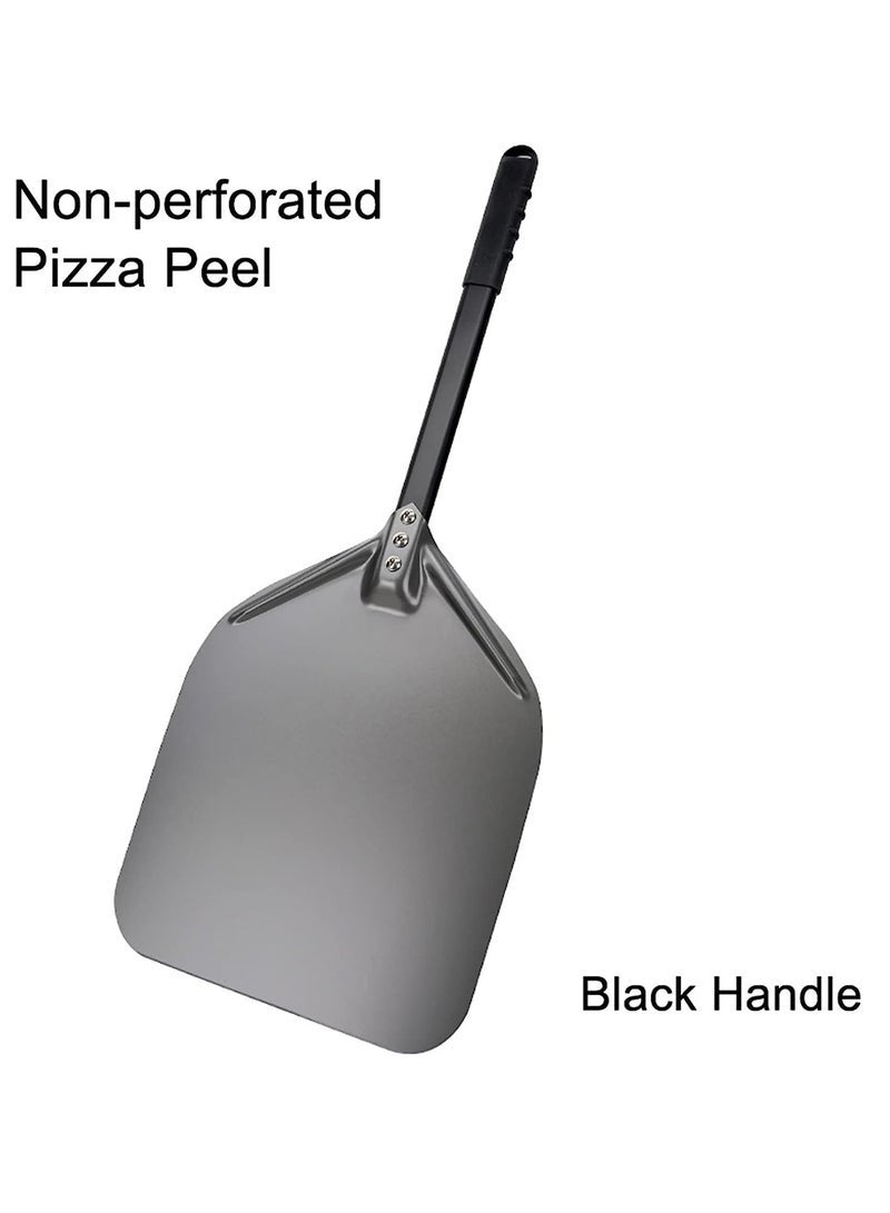 Peel 12 Inch, Perforated Long Pizza Paddle, Anodized Aluminum Turning Pizza Oven Peel for Any Outdoor Or Indoor Pizza Grill Oven