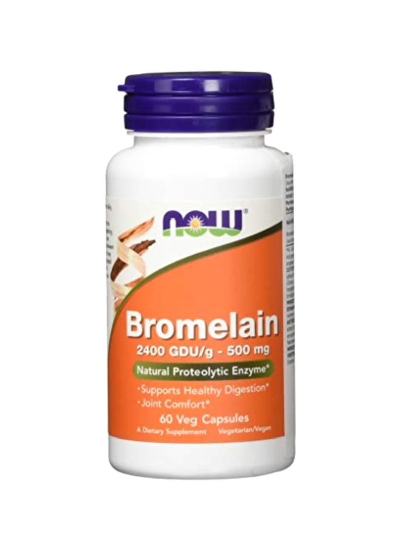 Bromelain Dietary Supplement 500mg - 60 Capsules