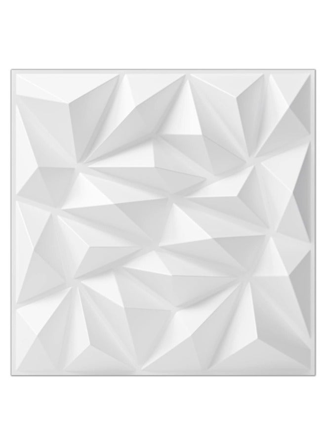 12 Pack 3D Wall Panel for Interior Wall Decor PVC Textured Wall Panels  Modern 3D Wallpaper  White