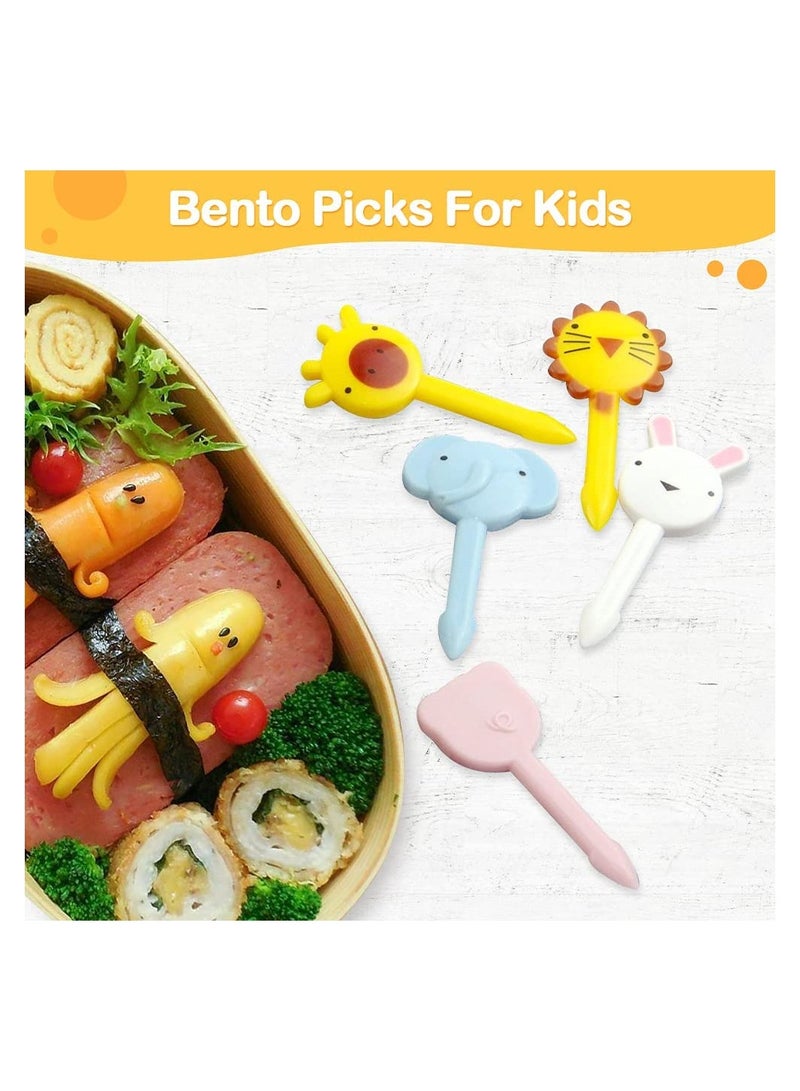 Animal Food Picks for Kids, Cute Bento Picks for Kids, Fun Kids Food Picks for Bento Box Toothpicks