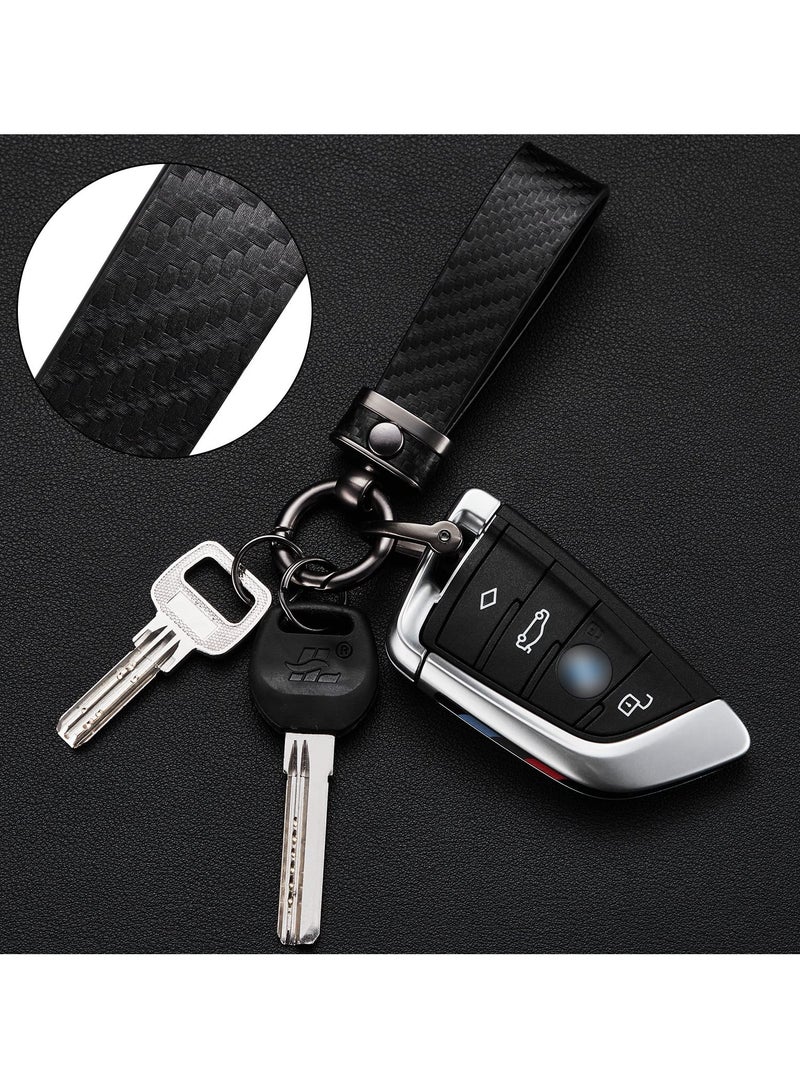 Fiber Style Car Keychain Microfiber Leather Key Chain Universal Chains for Fobs Men and Women