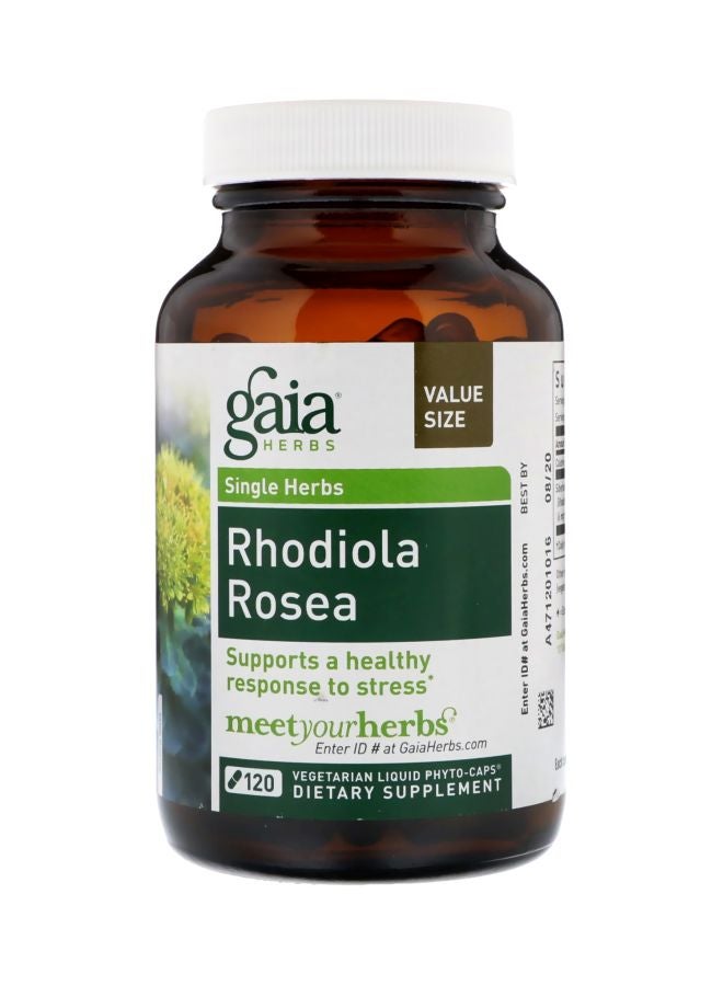 Rhodiola Rosea Dietary Supplement - 120 Vegetarain Liquid Phyto-Caps