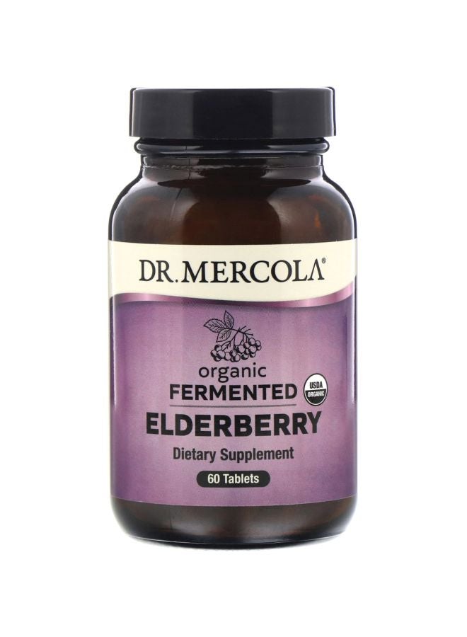 Organic Fermented Elderberry Dietary Supplement - 60 Tablets