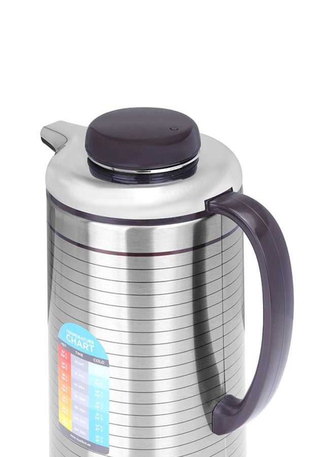Vacuum Flask Silver/Black 1.6Liters