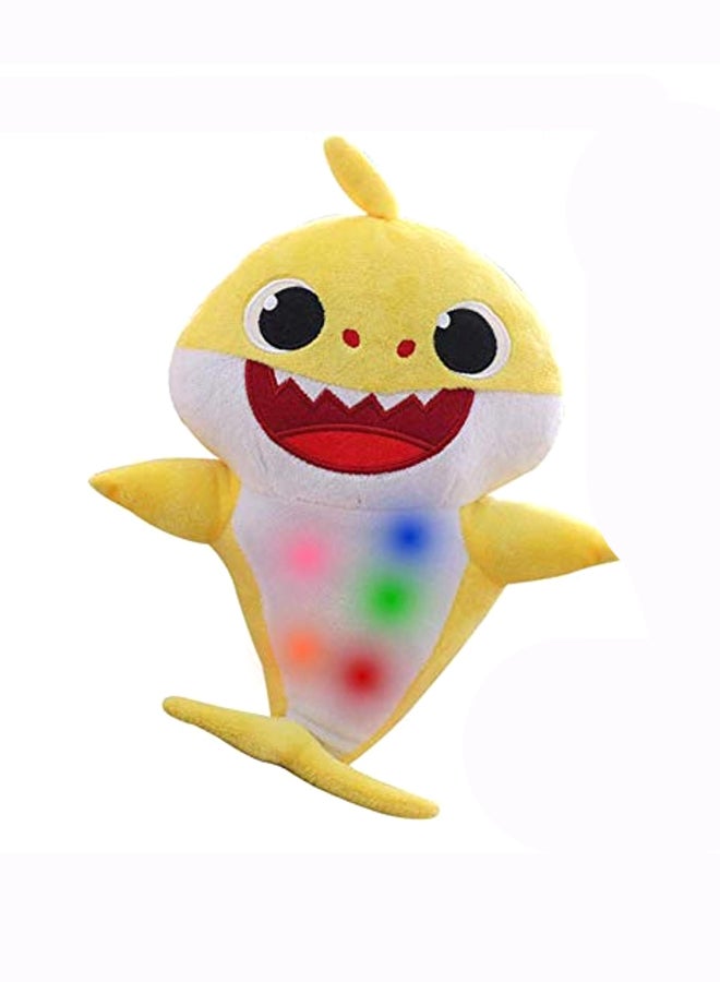 Soft Plush Singing Lighting Authentic Detailing Lightweight Baby Shark Toy 14x18x24.1cm