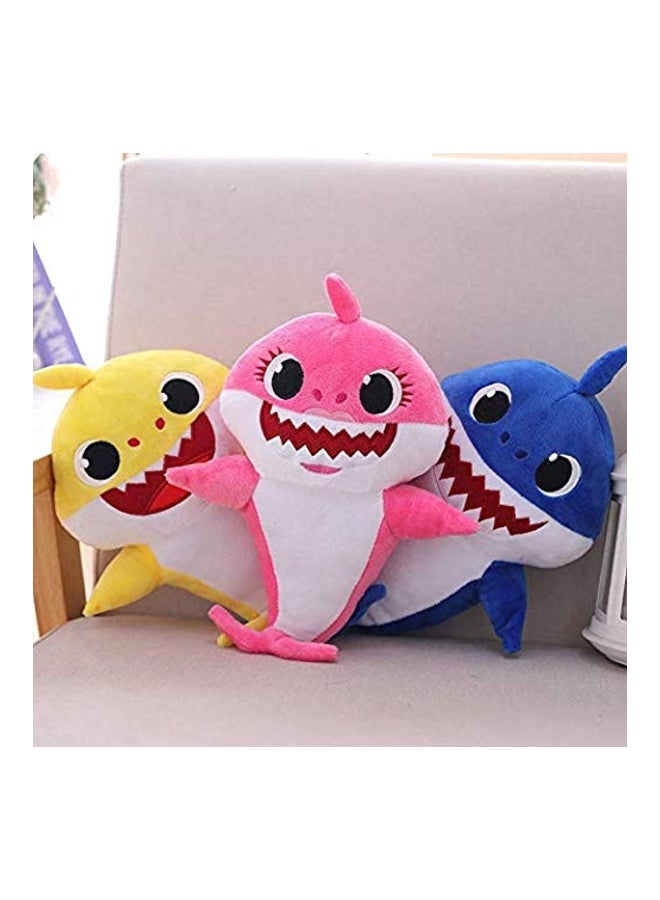 Soft Plush Singing Lighting Authentic Detailing Lightweight Baby Shark Toy 14x18x24.1cm