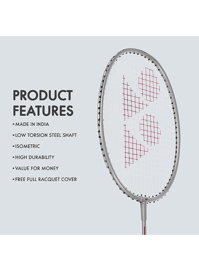 Gr 303I Silver Aluminium Badminton Racquet With Full Cover