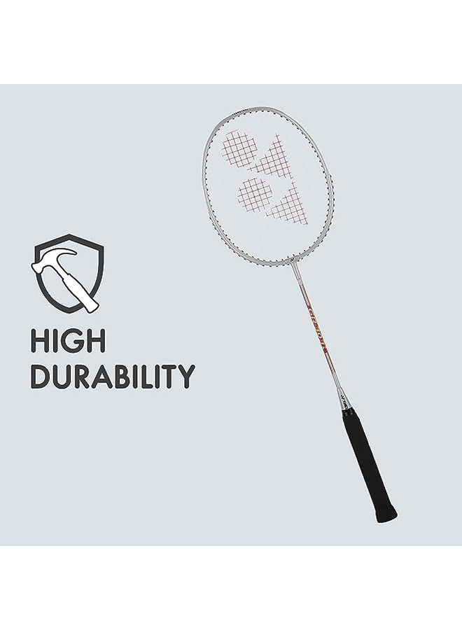 Gr 303I Silver Aluminium Badminton Racquet With Full Cover