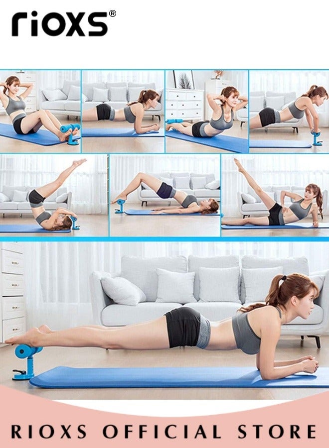 Sit-up Bar With Yoga Mat,Adjustable Push-up Bar With Non-slip Mat For Yoga Pilates Fitness,Portable Sit-up Equipment,Multifunction Abdominal Exercise,Floor Mounted Sit Up Device