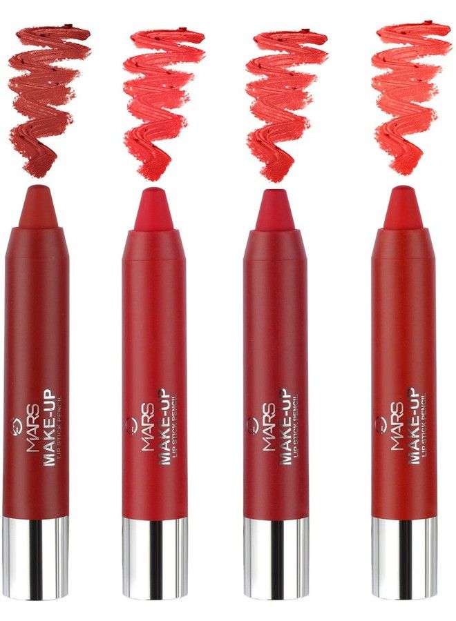 Ultra Pigmented And Smooth Lipstick Matte Finish Pack Of 4 (Shadea 14.5 G)