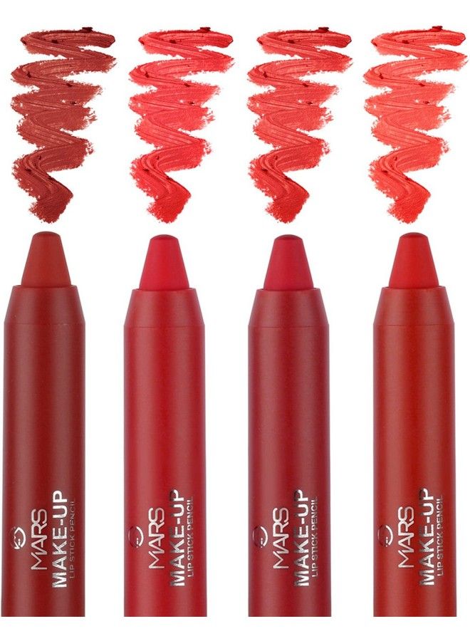 Ultra Pigmented And Smooth Lipstick Matte Finish Pack Of 4 (Shadea 14.5 G)