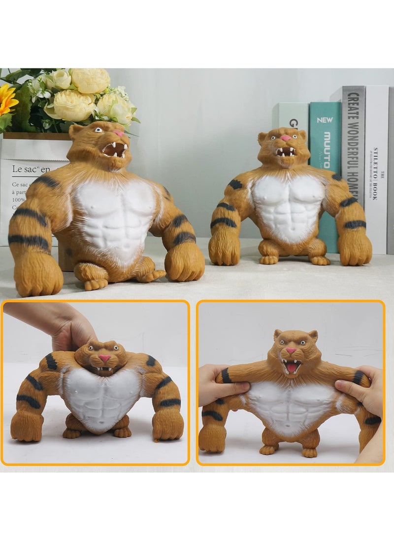 Squeeze Tiger Toys, Fun Stretch Tiger Toy, Sensory Tiger Toys for Relieving Stress and Anxiety, Stretchy and Squishy Tiger Toy, for Kids and Adults