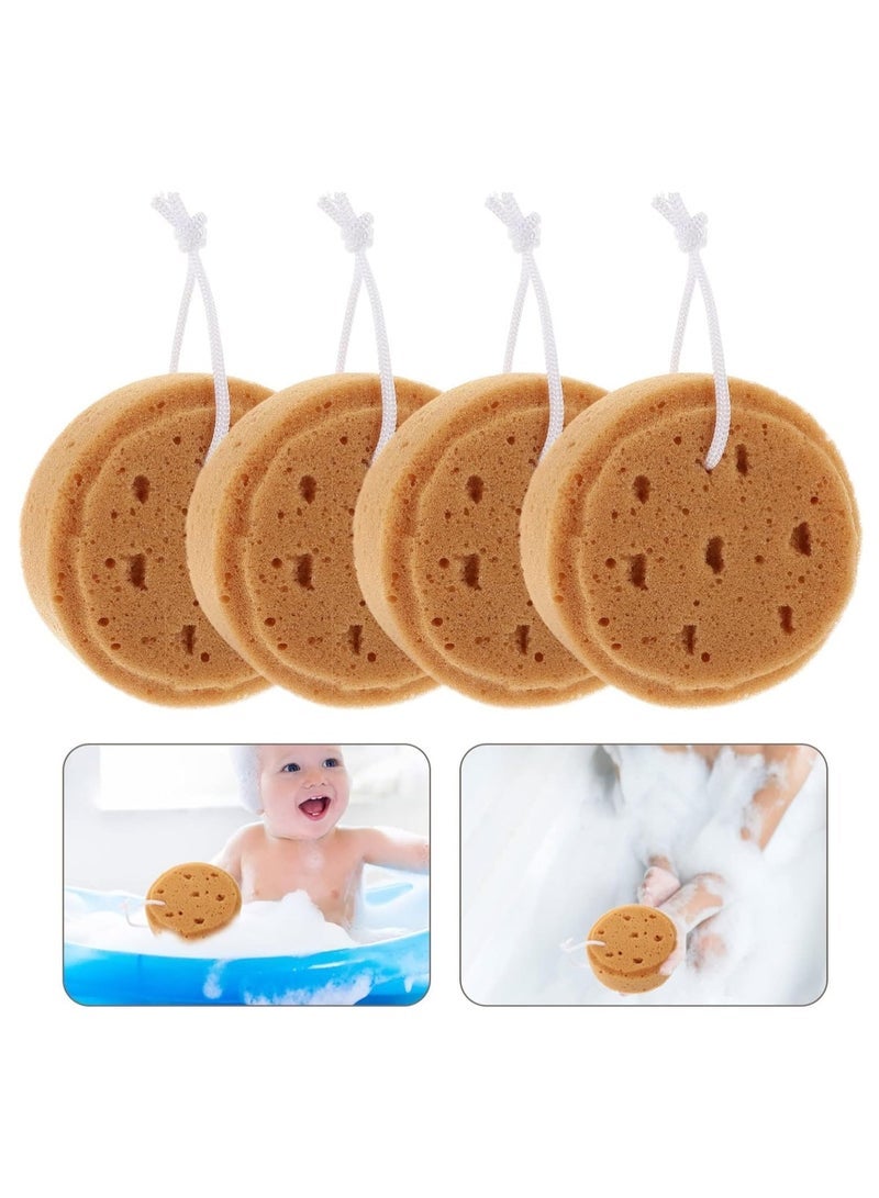 Body Loofah Scrubber, Exfoliating Bath Sponge, Shower Brush Soft Scrubber Skin Cleaning Spa Massager Towel Body Scrubberwash Sponge for Women Men Kids