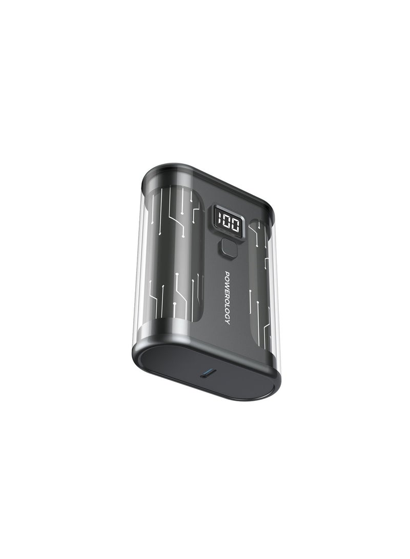 Crystalline Series Powerbank 10000mAh PD 35W - Transparent/Grey